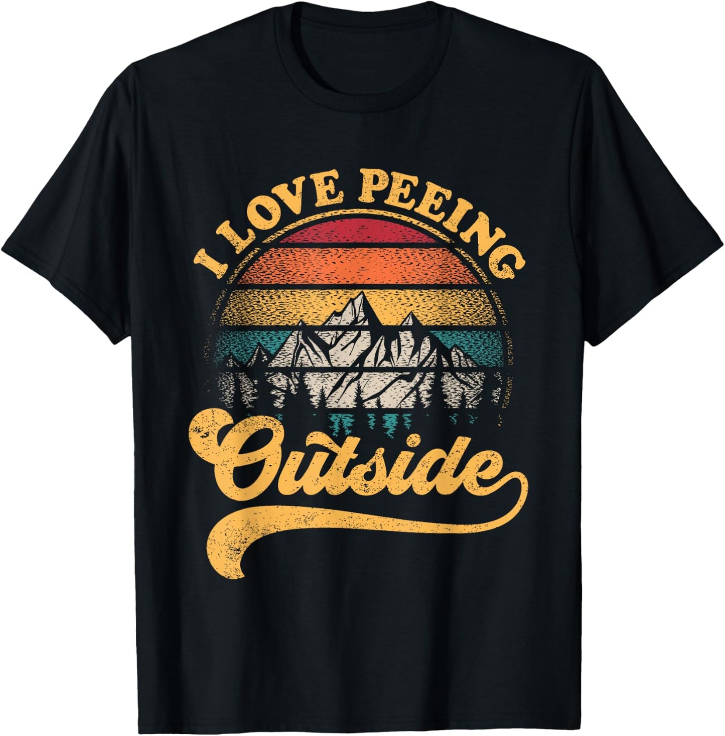 Funny Hiking Camping T-Shirt - T-Shirt | Black