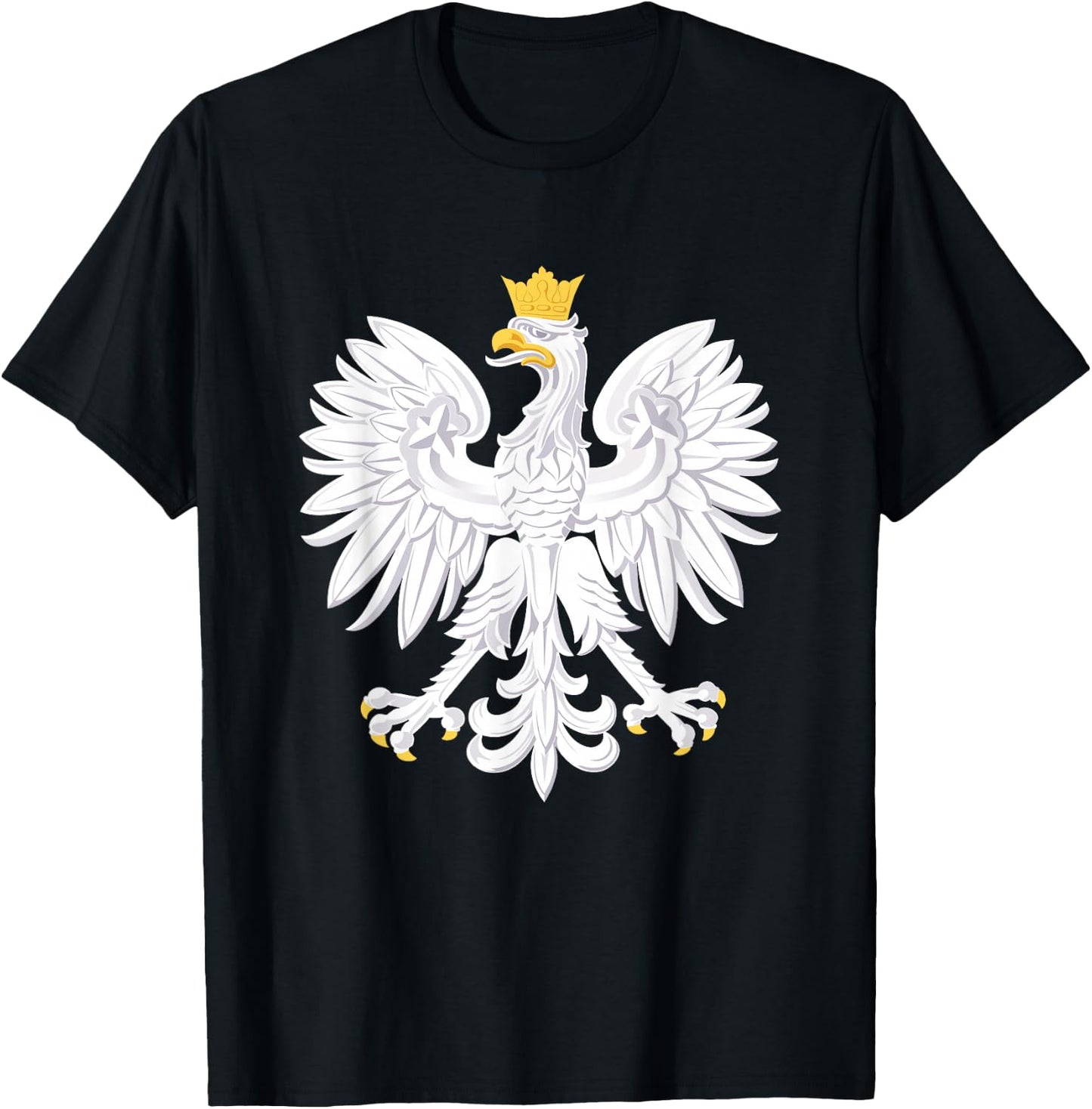 Poland Flag Pride Eagle Polish Roots Polska T-Shirt - T-Shirt | Black
