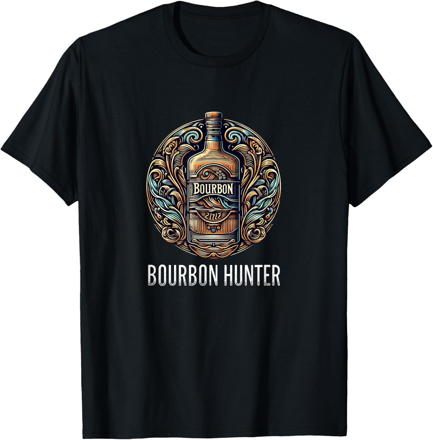 Bourbon Hunter - Vintage Style T-Shirt - T-Shirt | Black