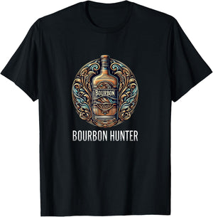 Bourbon Hunter - Vintage Style T-Shirt - T-Shirt | Black