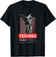 Raver Bloc Techno Angel EDM Raver Design -Adults Black Small Short Sleeve T-Shirt - T-Shirt | Black