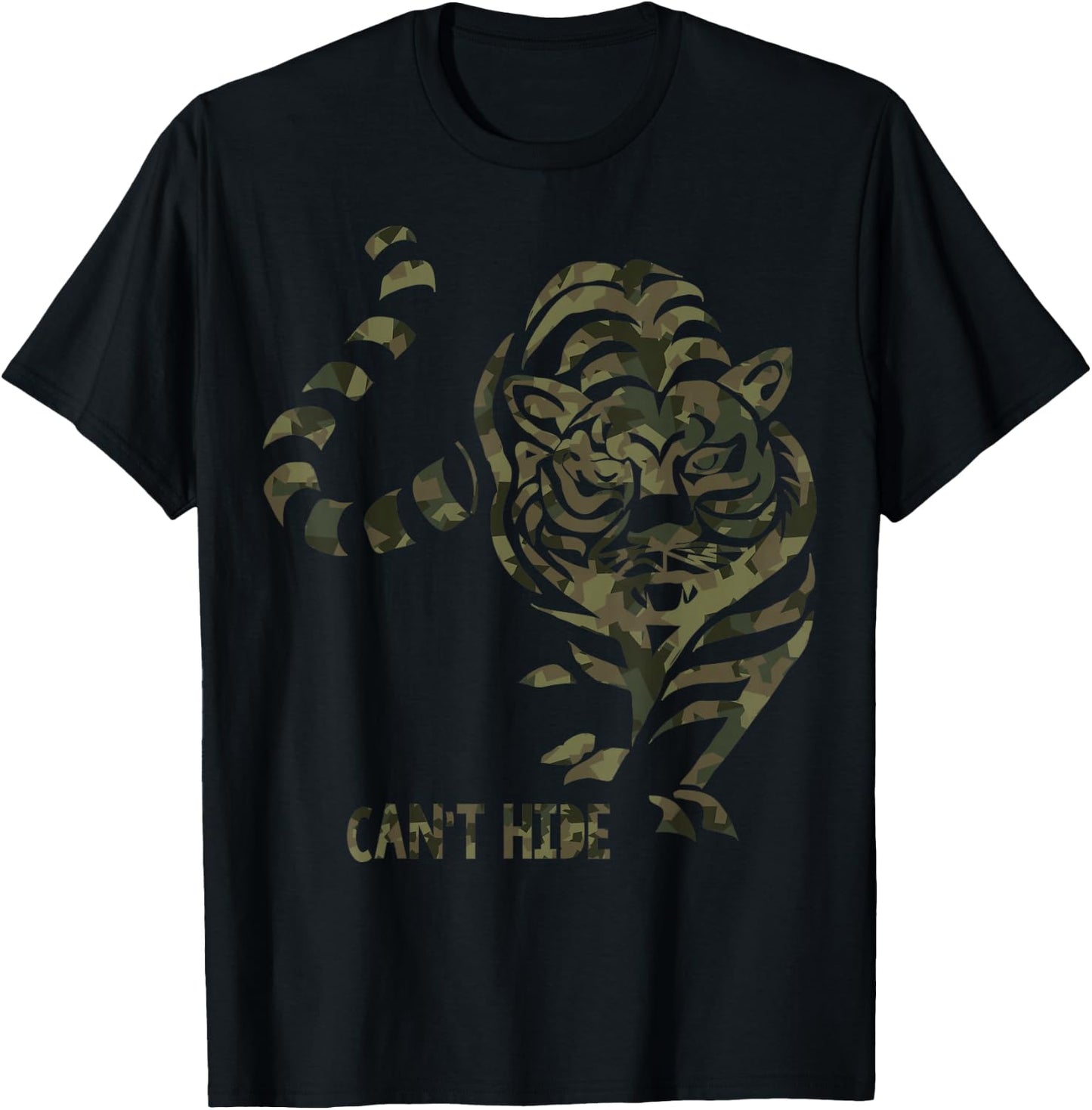 Bengal tiger shirt can't hide camo - Bangladesh t shirt man T-Shirt - T-Shirt | Black