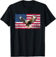 Patriotic Eagle 4th Of July USA American Flag T-Shirt - T-Shirt | Black