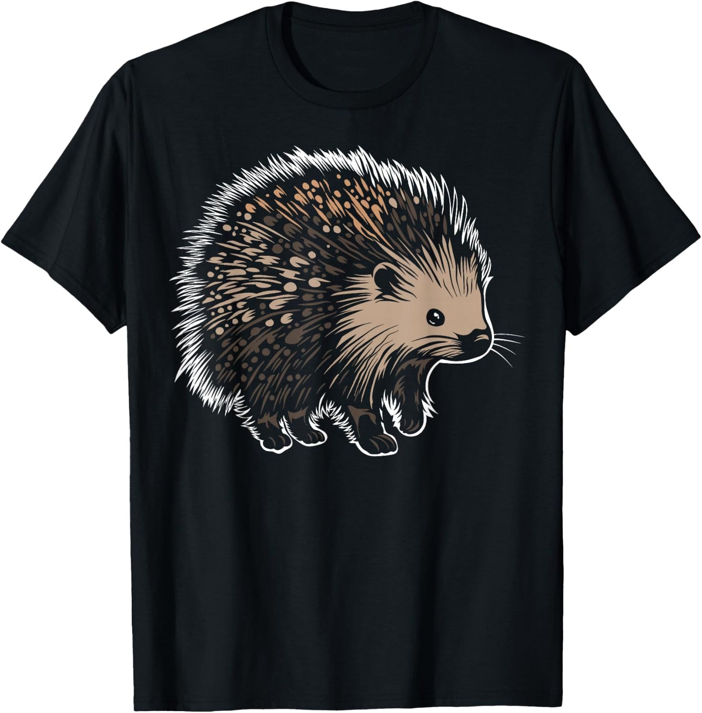 USA America - Animals - North American Porcupine T-Shirt - T-Shirt | Black