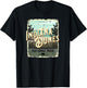 Indiana Dunes National Park Vintage Travel Poster Style T-Shirt - T-Shirt | Black