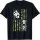 Camo American Flag USA Camouflage Patriotic Artist T-Shirt - T-Shirt | Black