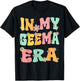 In My Geema Era Retro Groovy Geema Grandma Mothers day Cute T-Shirt - T-Shirt | Black