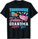 Touchdown or Tutus Grandma Loves You Cute Gender Reveal Baby T-Shirt - T-Shirt | Black