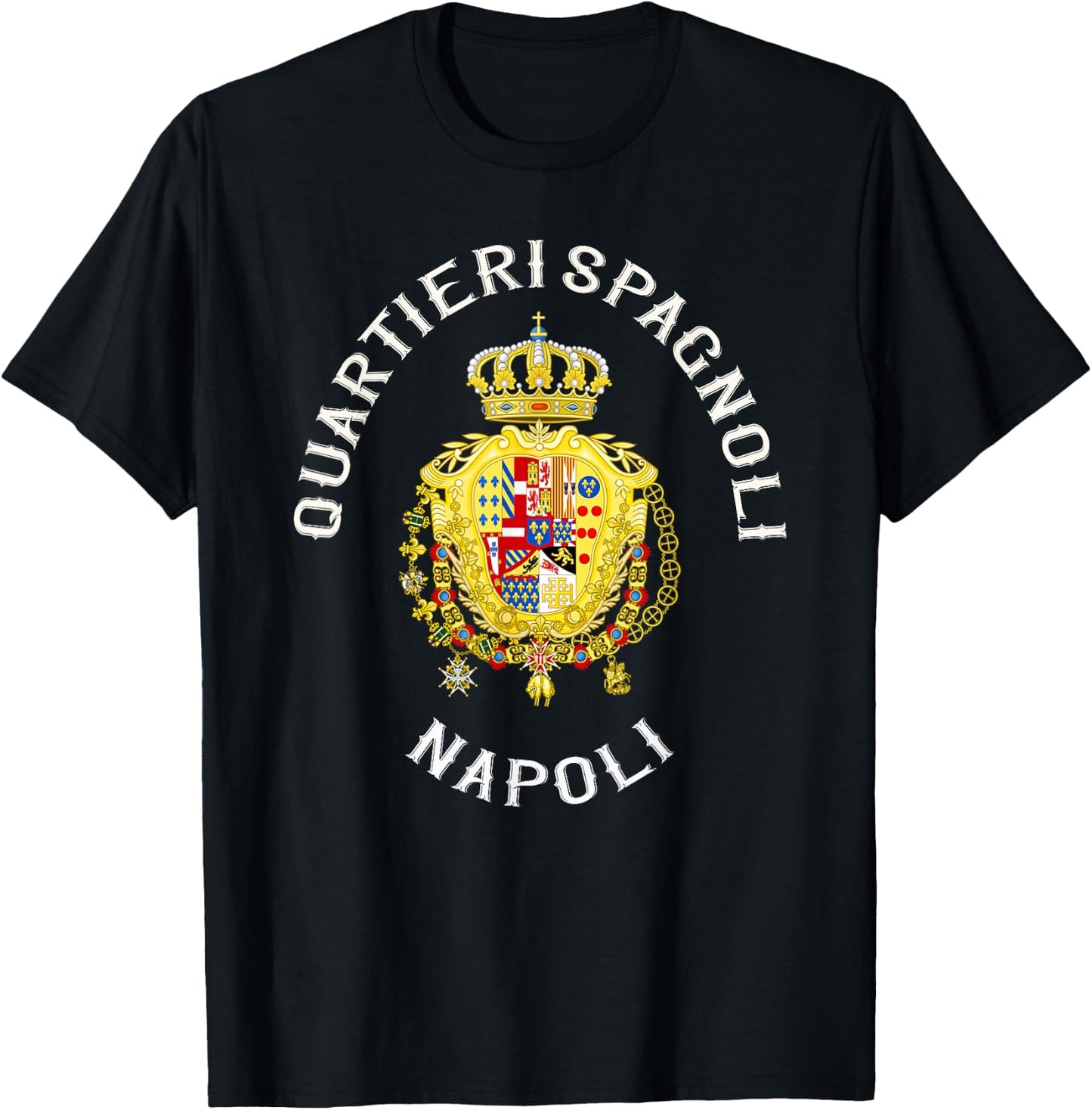 Quartieri Spagnoli Napoli Avvocata Montecalvario T-Shirt - T-Shirt | Black