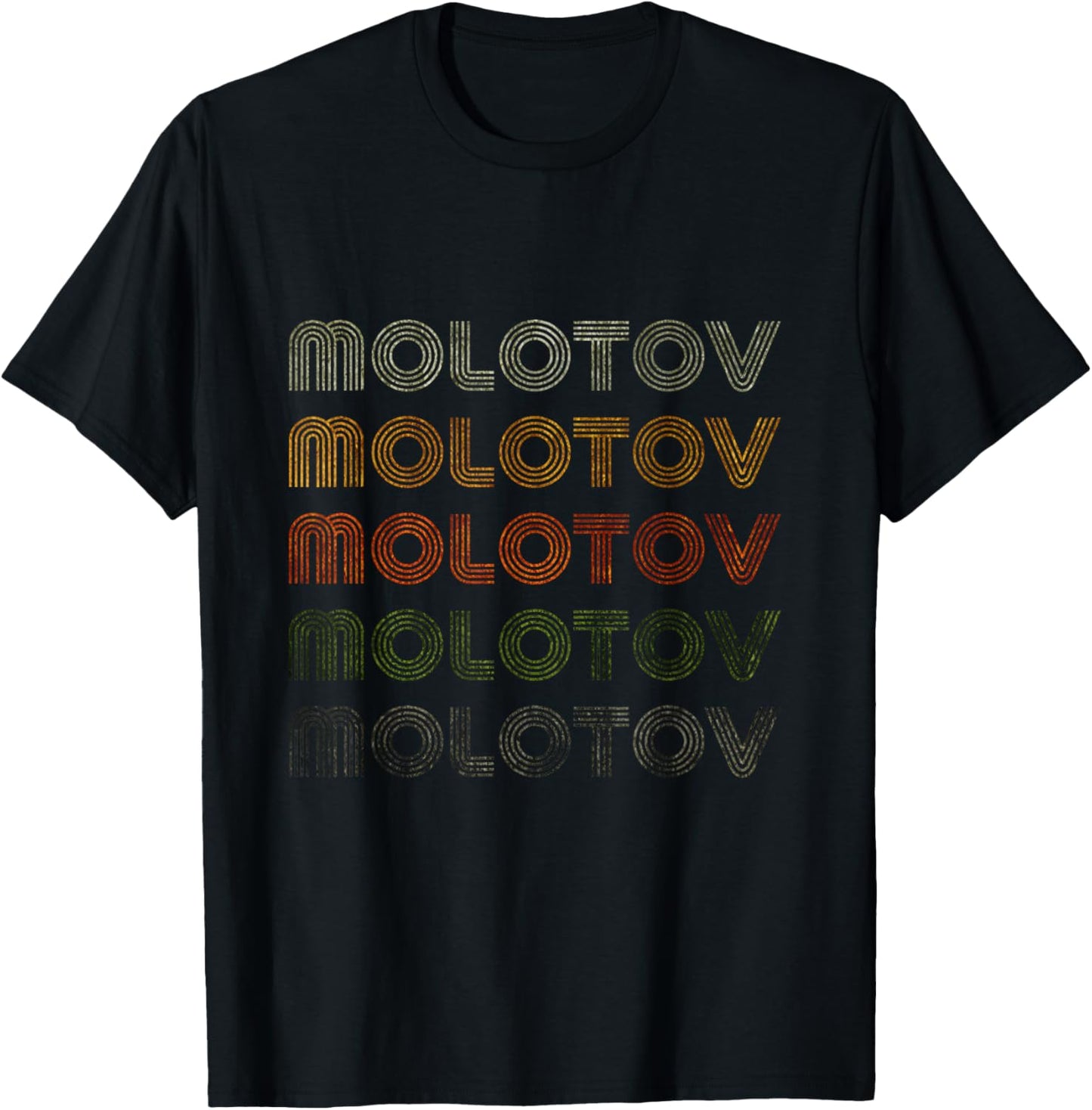 Love Heart Molotov Grunge Vintage Style Black Molotov T-Shirt - T-Shirt | Black