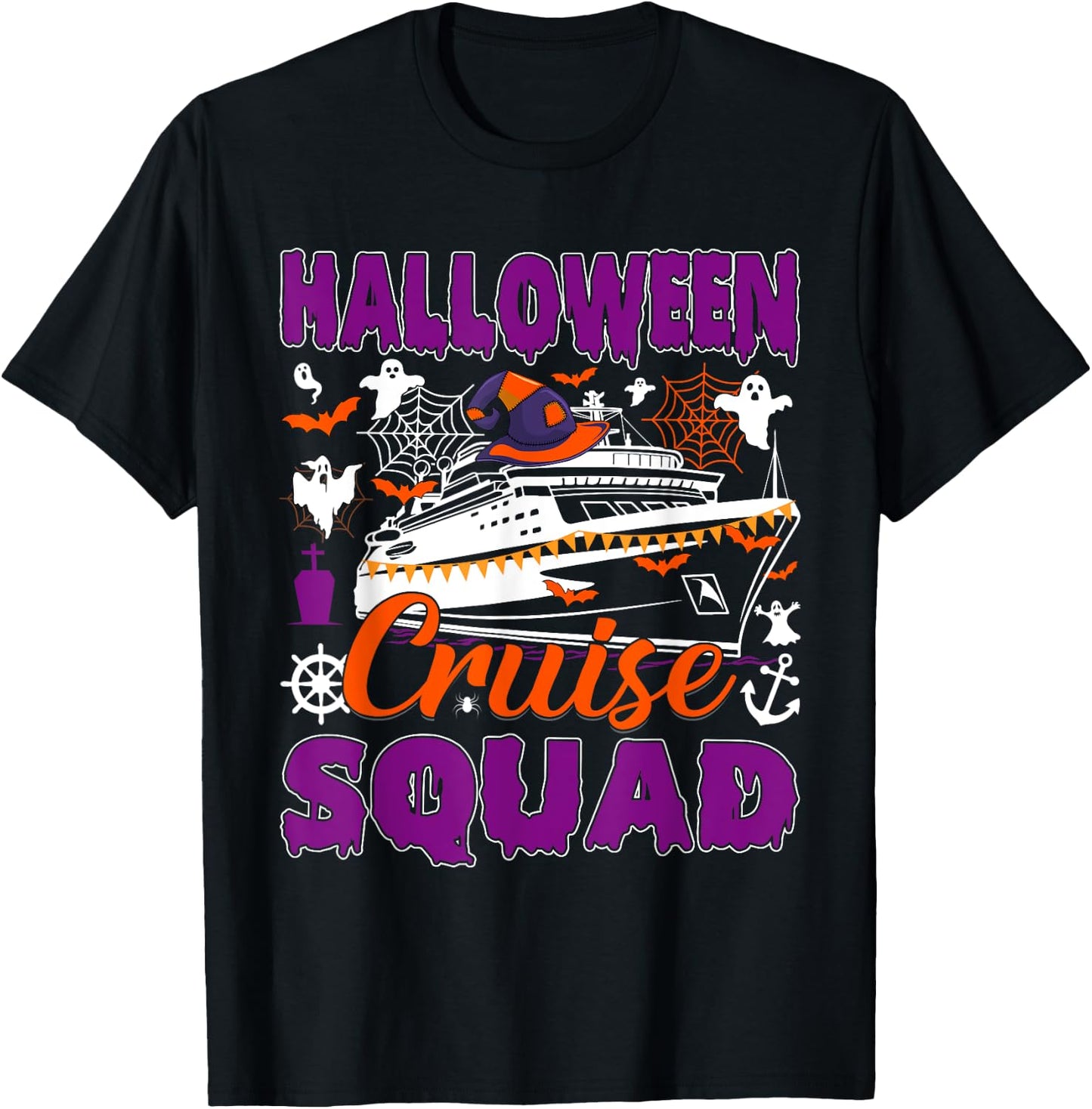 Family Cruise 2024 Family Matching Halloween Cruise 2024 T-Shirt - T-Shirt | Black