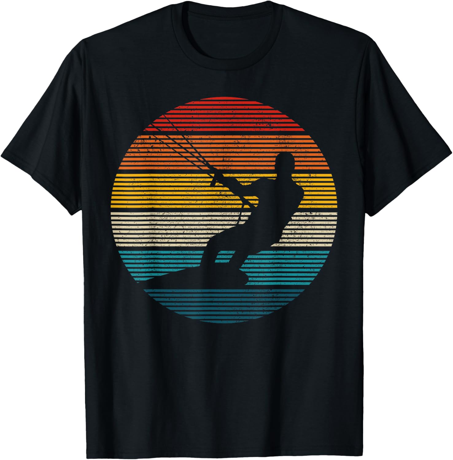 Kitesurfing Kiteboarding Kitesurfing Vintage Gift T-Shirt - T-Shirt | Black