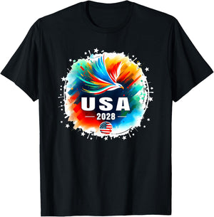 USA 2028 Go United States Sport USA Team 2028 USA T-Shirt - T-Shirt | Black