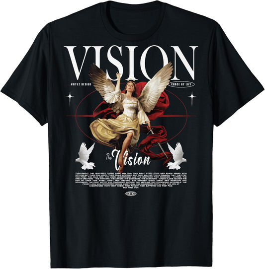 RTUZ / Modern streetwear with backprint motif Modern hip hop vintage graffiti urban back print streetwear T-Shirt - T-Shirt | Black