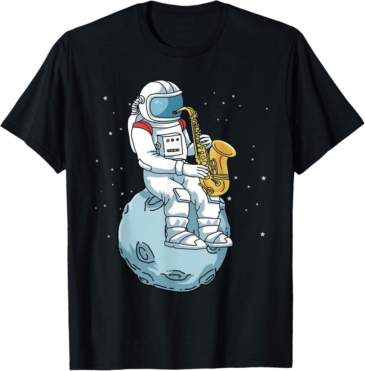 Saxophone Shirt Men Women Saxophonist Gifts Jazz Music T-Shirt - T-Shirt | Black