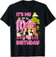 It’s My 10th Birthday Farm Animals 10 Year Old Girl Party T-Shirt - T-Shirt | Black