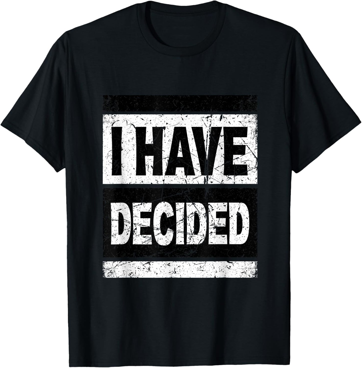 Retro I Have Decided Baptism Shirt Follow Jesus Outfits T-Shirt - T-Shirt | Black