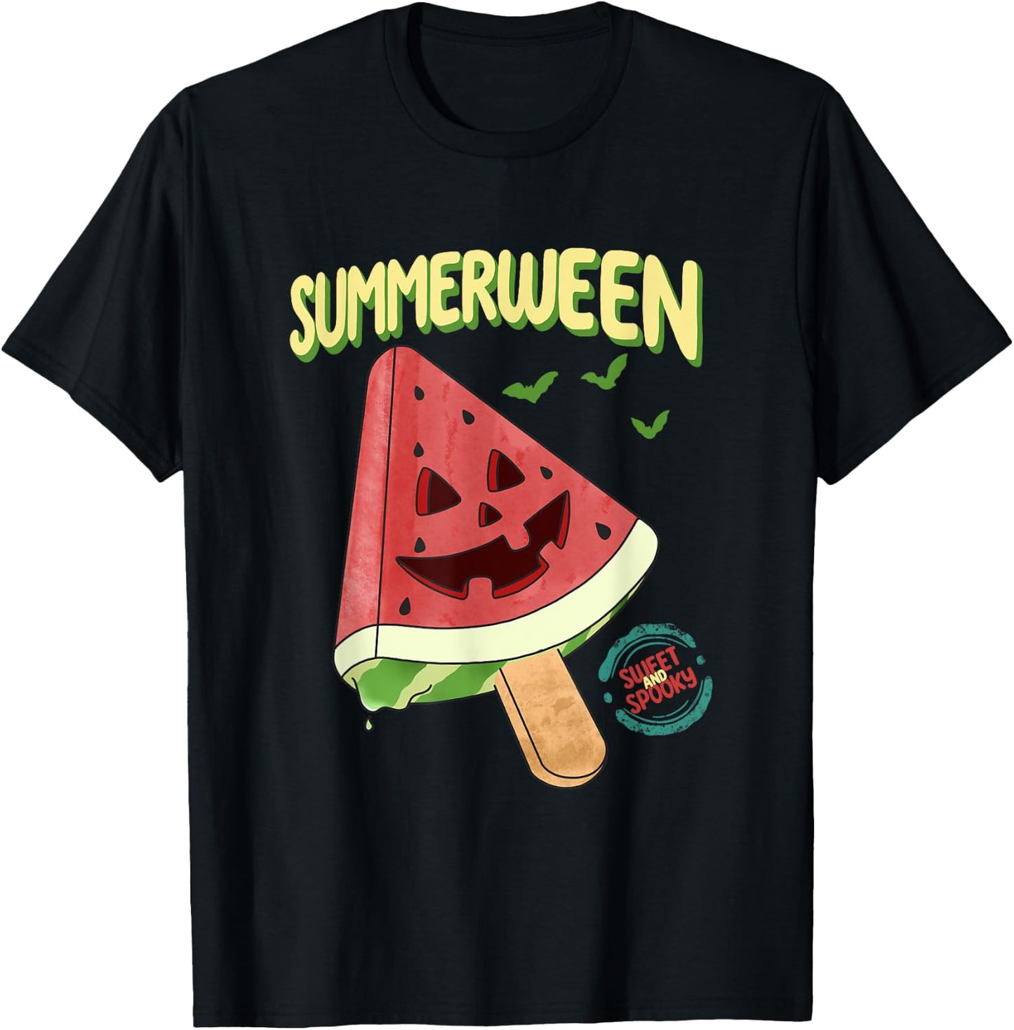 Summerween Sweet And Spooky Halloween T-Shirt - T-Shirt | Black