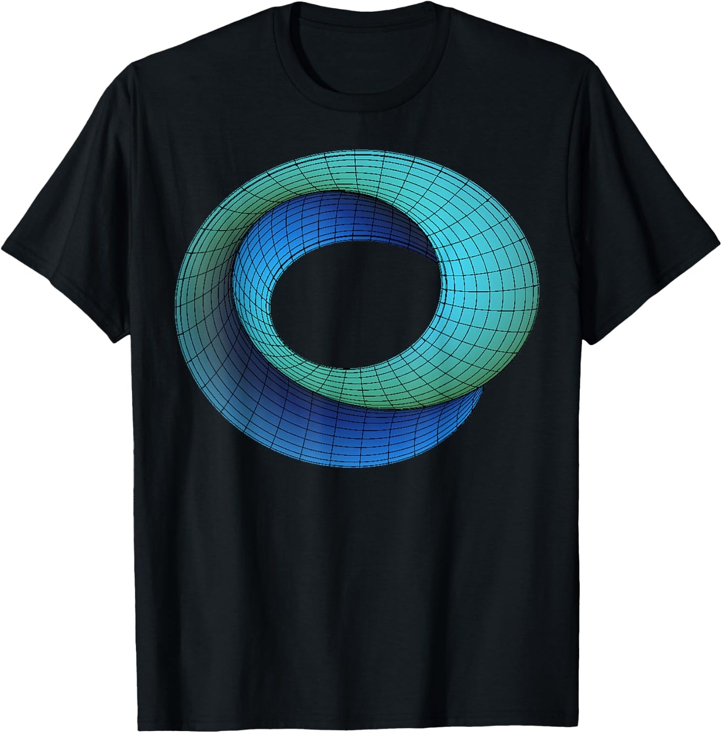 Umbilic Torus Mobius Band Calculus Science Engineering Math T-Shirt - T-Shirt | Black
