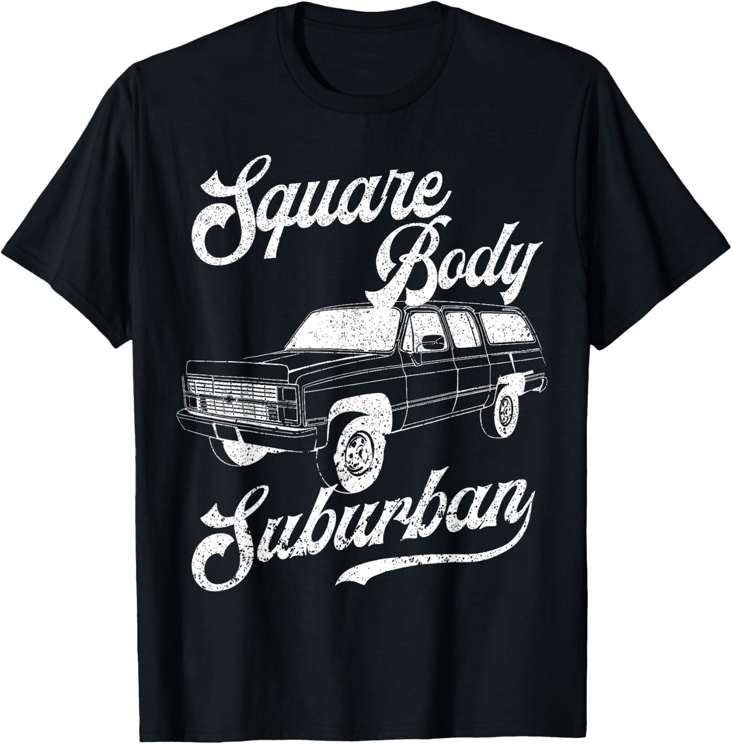 Squarebody Life Classic Pickup Square Body Suburban Truck T-Shirt - T-Shirt | Black