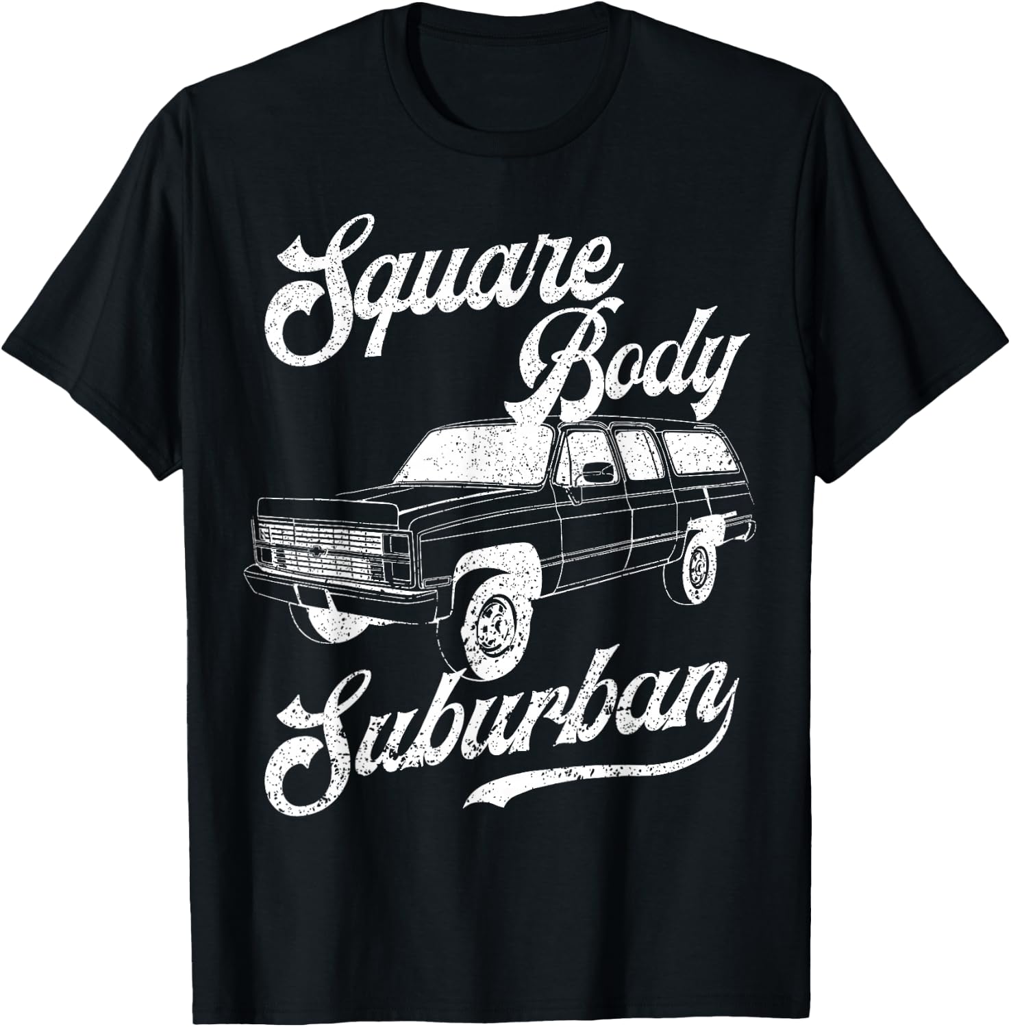 Squarebody Life Classic Pickup Square Body Suburban Truck T-Shirt - T-Shirt | Black