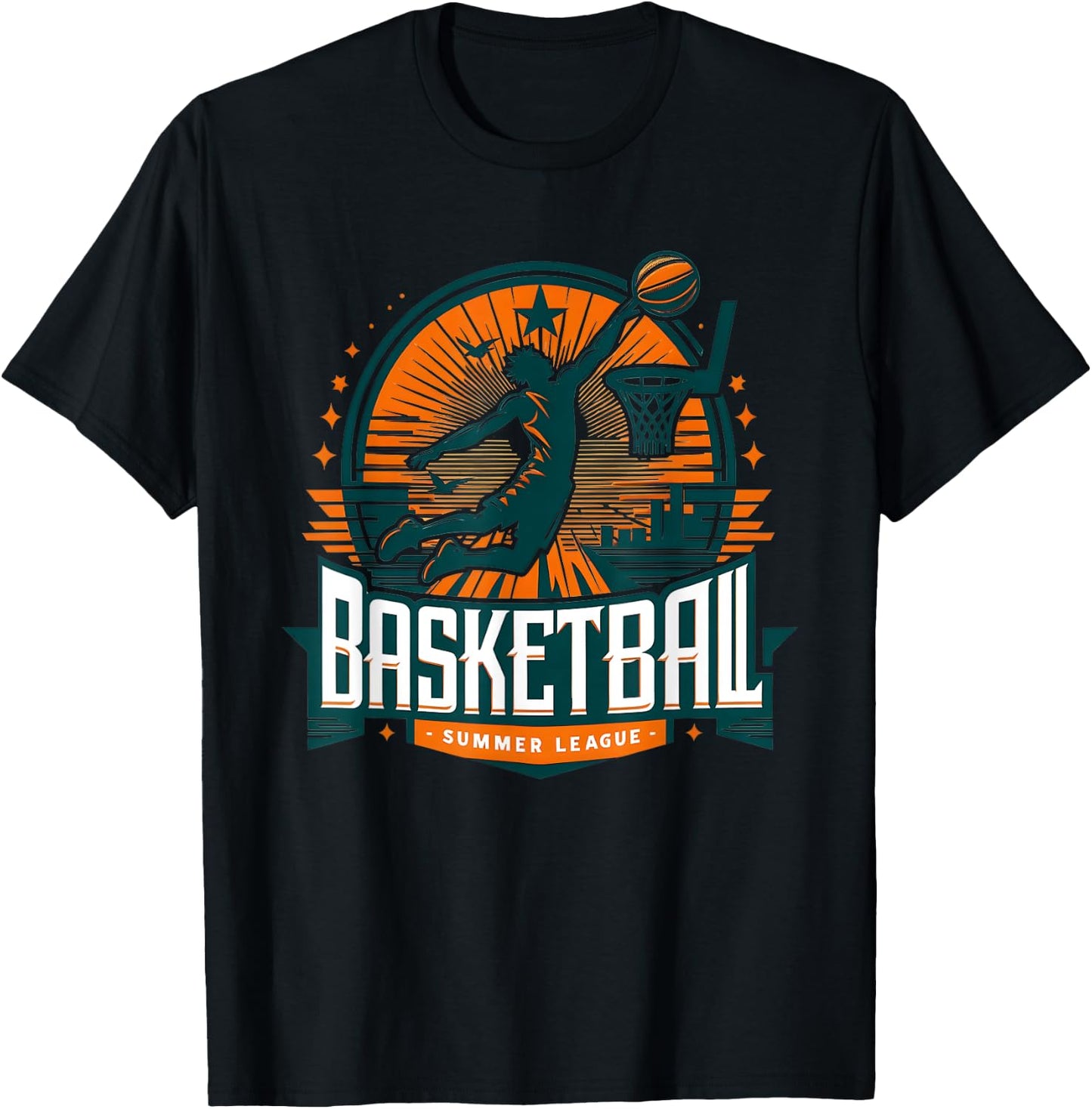 Basketball USA - Summer League Basketball Lover Women Kids T-Shirt - T-Shirt | Black