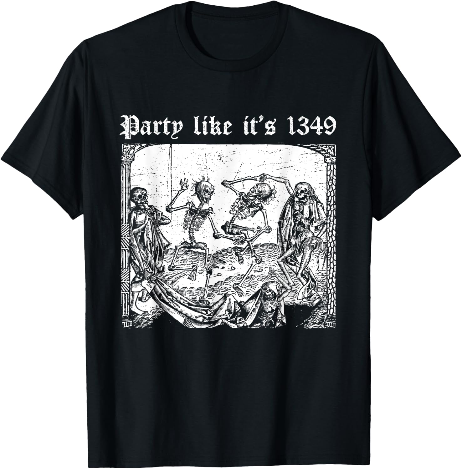 Party like it's 1349 | BLACK DEATH EUROPEAN TOUR Plague Rat T-Shirt - T-Shirt | Black