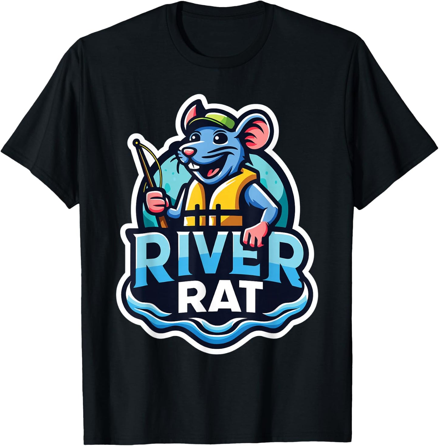River Rat, River Adventures, River Rat T-Shirt - T-Shirt | Black