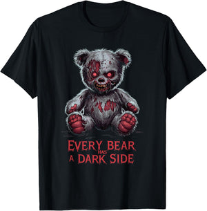 Terrible Teddy Scary Plush Horror Teddy Bear Scary T-Shirt - T-Shirt | Black