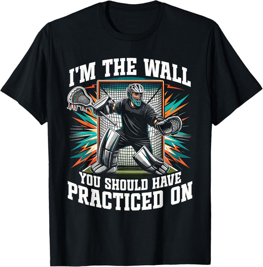 Funny Goalkeeper Lacrosse Goalie T-Shirt - T-Shirt | Black