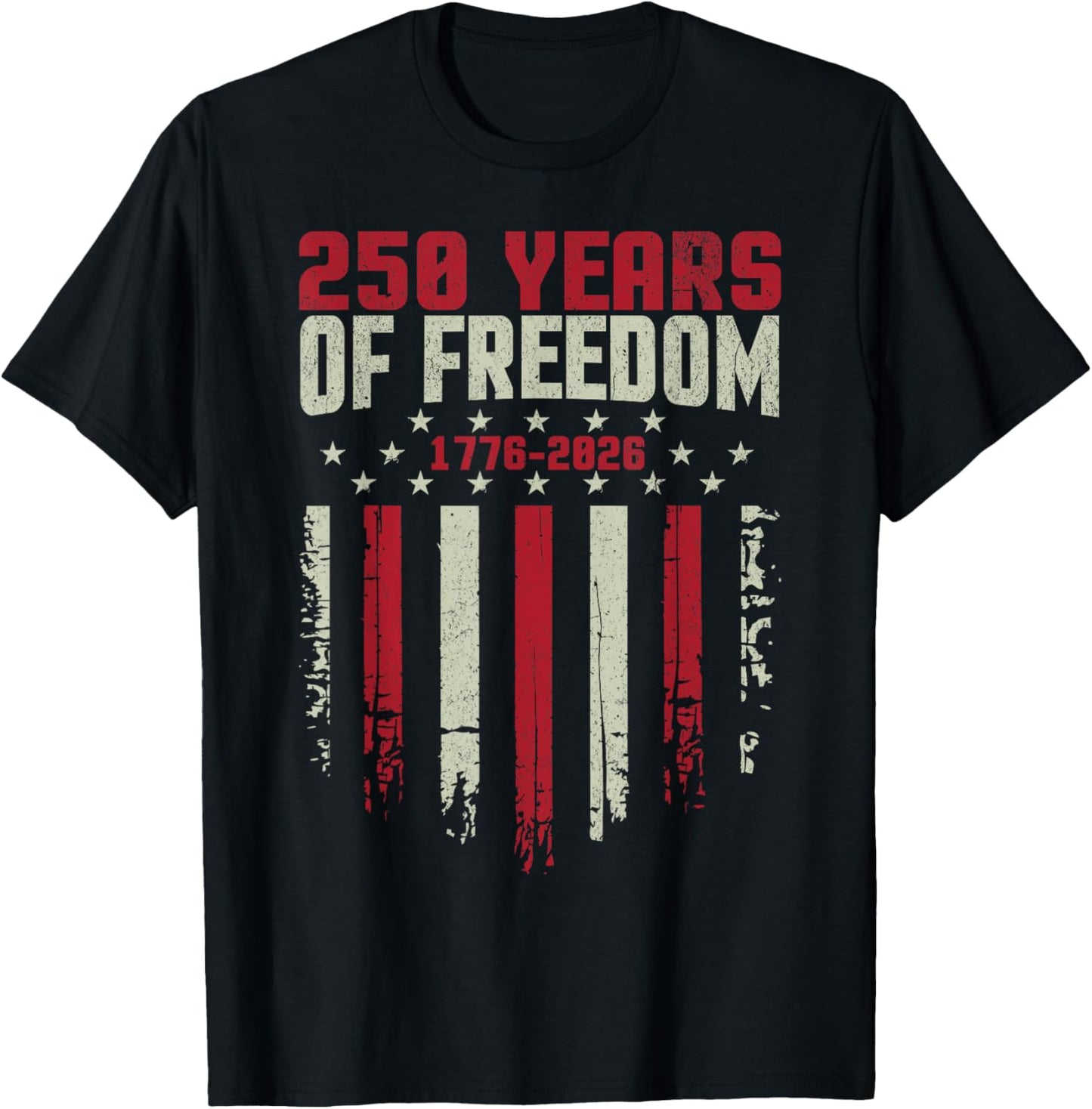 America Retro 250 Years 250th Anniversary USA Shirt 1776 T-Shirt - T-Shirt | Black