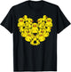 Ducks Heart Shape Cute Farm Animal Women Girls Boys Kids T-Shirt - T-Shirt | Black
