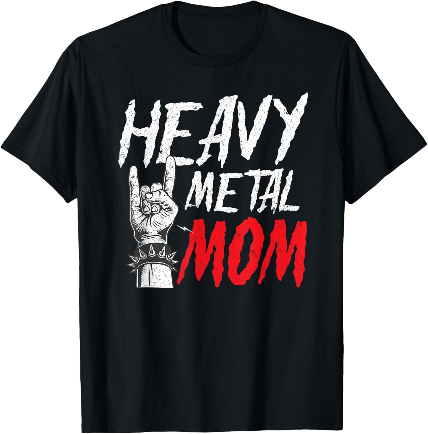 Heavy Metal Mom Rock Music Punk Mother Mother's Day T-Shirt - T-Shirt | Black