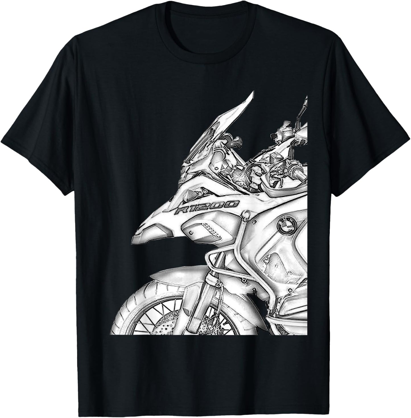 1250 GS Adventure Vintage Bike Enduro Shirt Motorcycle T-Shirt - T-Shirt | Black