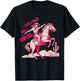 Save A Horse Ride A Cowgirl Pink Cowgirl Western Rodeo Retro T-Shirt - T-Shirt | Black