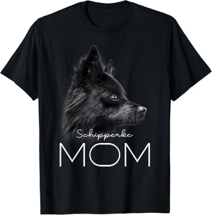 Schipperke Dog Mom T-Shirt - T-Shirt | Black