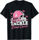 Tackle Breast Cancer Pink Ribbon American Fantasy Football T-Shirt - T-Shirt | Black
