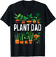 Plant Dad Potted Plant Lover Men's Gardening Plant Guy T-Shirt - T-Shirt | Black