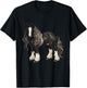Black Gypsy Vanner Horse Lover Riding Equestrian T-Shirt - T-Shirt | Black
