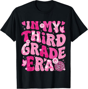 In My Third Grade Era Teachers Women Back To School Girls T-Shirt - T-Shirt | Black