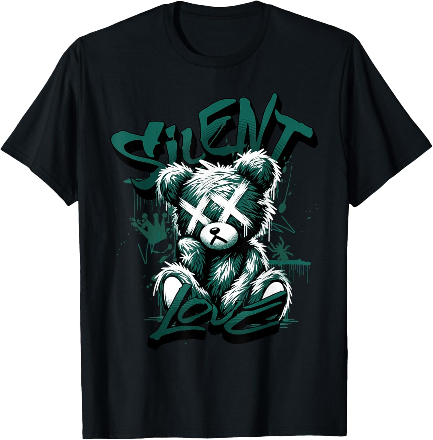 Silent Love Oxidized Green 4s Matching Women T-Shirt - T-Shirt | Black