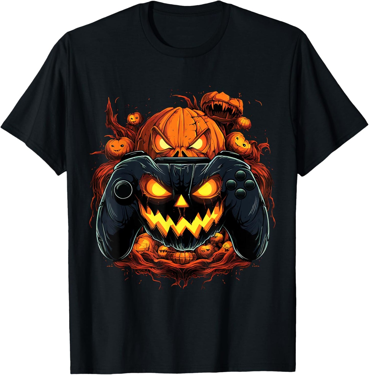 Boys Halloween shirt Gaming Controller Halloween Costume T-Shirt - T-Shirt | Black