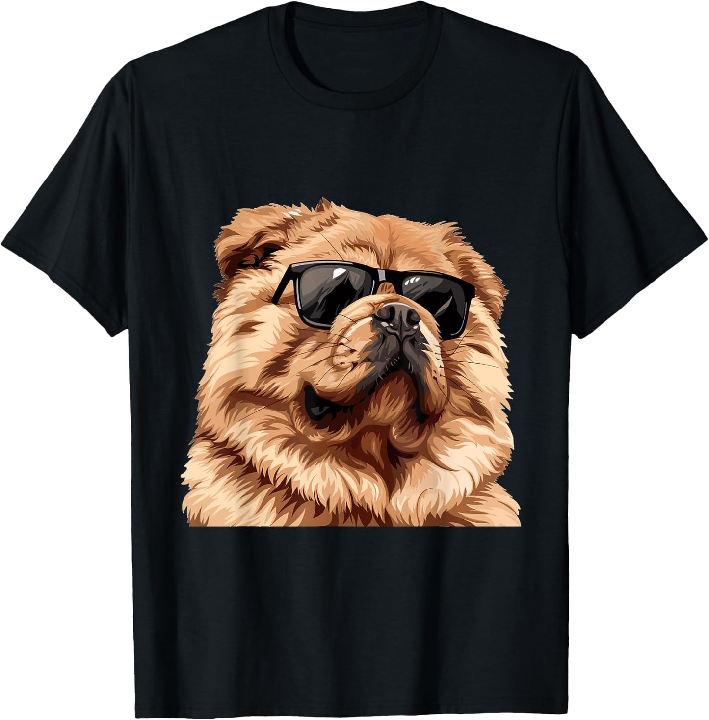 Chow Chow Sunglasses Dog Breed Graphic T-Shirt - T-Shirt | Black