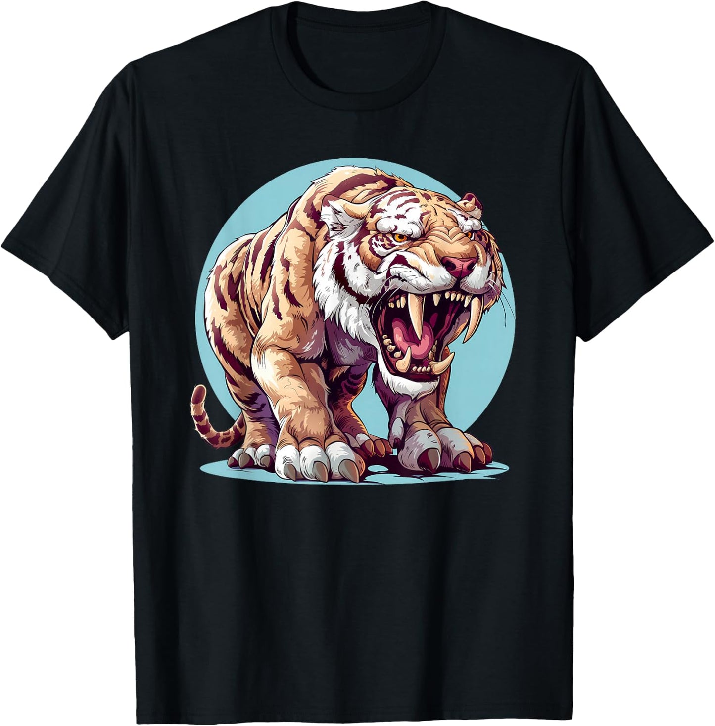 Saber Tooth Tiger - Sabre Tooth Tiger T-Shirt - T-Shirt | Black