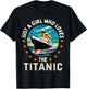 A Girl Who Loves the RMS Titanic Girls T-Shirt - T-Shirt | Black