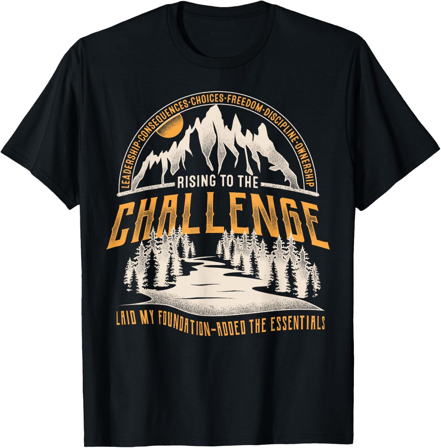 Vintage Rising to the Challenge Classical Conversations Mom T-Shirt - T-Shirt | Black