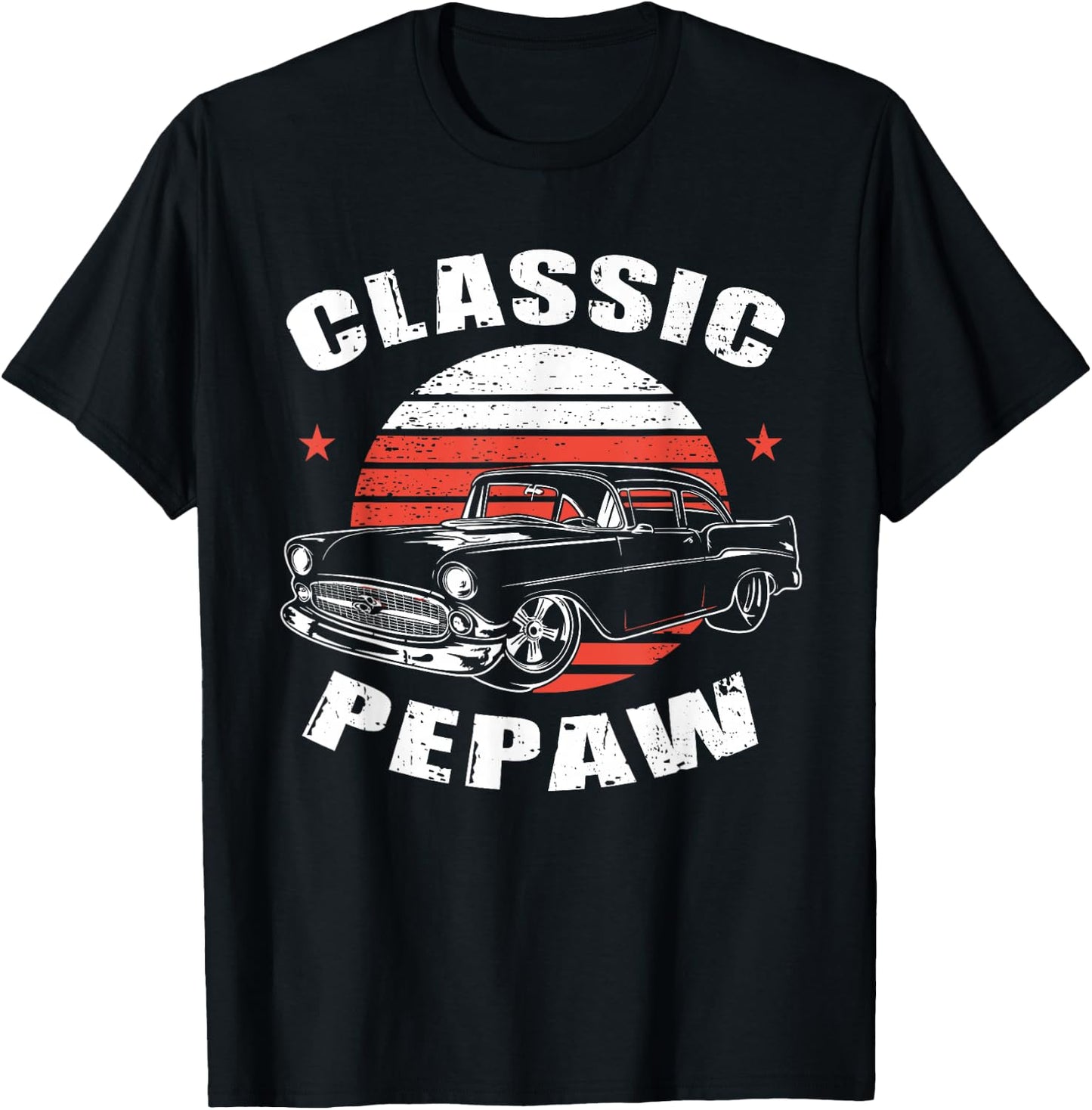 Pepaw Vintage Retro Classic Funny Car Lover Enthusiast T-Shirt - T-Shirt | Black