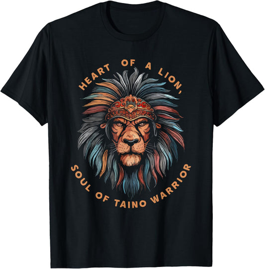 Taino Warrior Indian Puerto Rico Pride Boricua Puerto Rican T-Shirt - T-Shirt | Black