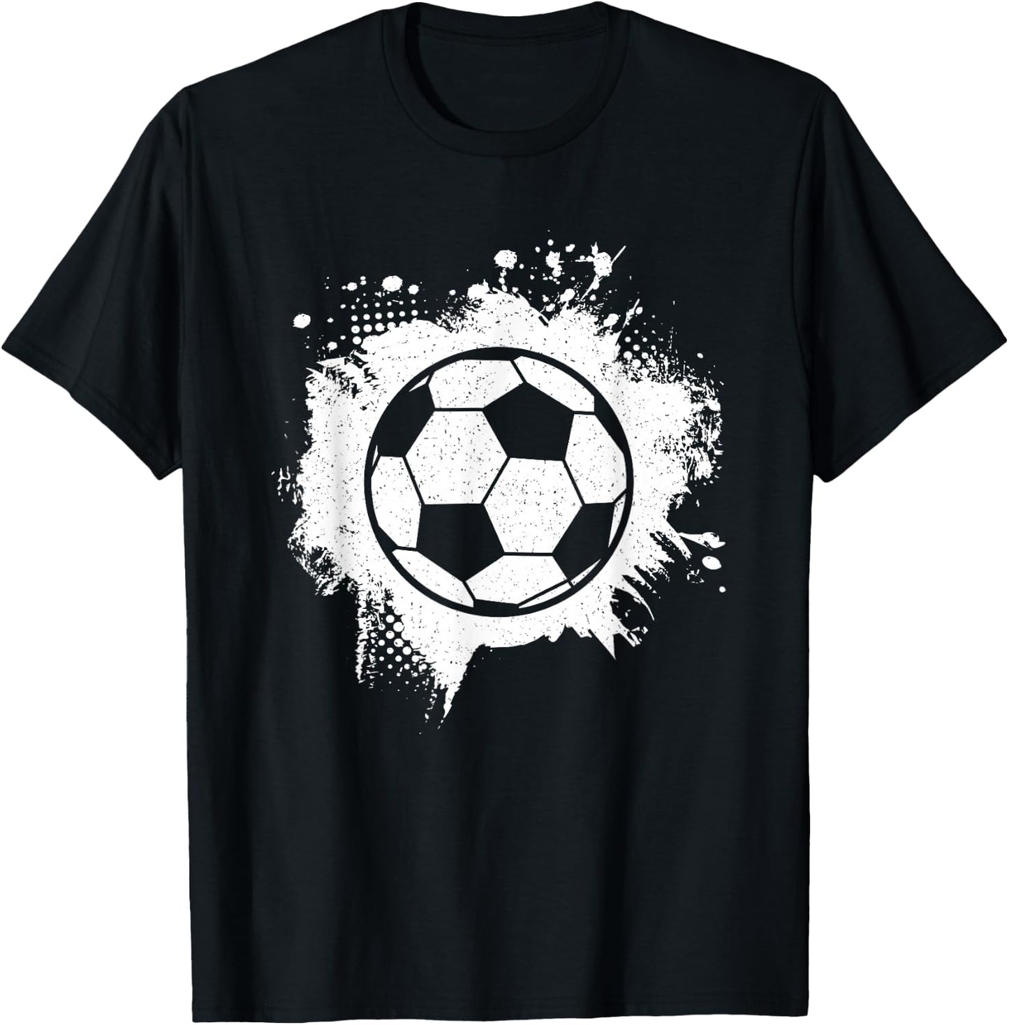 Soccer Player Vintage Soccer Women Men Kids T-Shirt - T-Shirt | Black