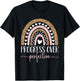 Motivational Progress Over Perfection Teacher School T-Shirt - T-Shirt | Black